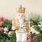 Glitzhome® Christmas Resin Nutcracker Stocking Holder Set